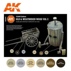 Ak Interactive 3Gen Sets - Old & Weathered Wood Volume 2