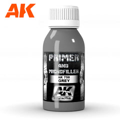 AK Interactive Metallics - Grey Primer And Microfiller 100 Ml