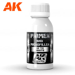 AK Interactive Metallics - White Primer And Microfiller 100 Ml