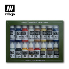 Vallejo AV70147 Model Colour American Colonial 16 Colour Acrylic Paint Set