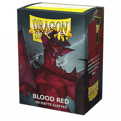 Sleeves - Dragon Shield - Box 100 - Blood Red MATTE