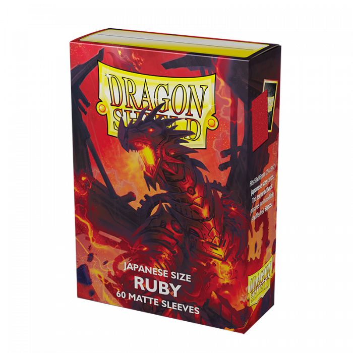 Sleeves - Dragon Shield Japanese - Box 60 - Ruby Matte