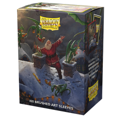 Sleeves - Dragon Shield - Box 100 - Brushed Art - Christmas 2023