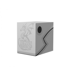Deck Box Dragon Shield Revised Double Shell - Ashen White/Black