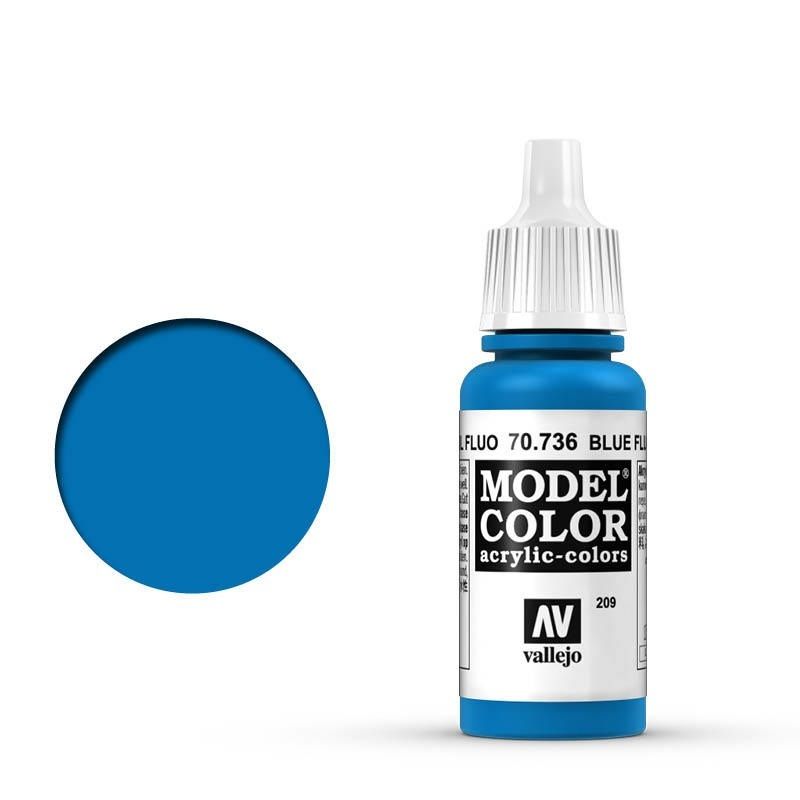 Vallejo Model Colour - Fluorescent Blue 17 ml