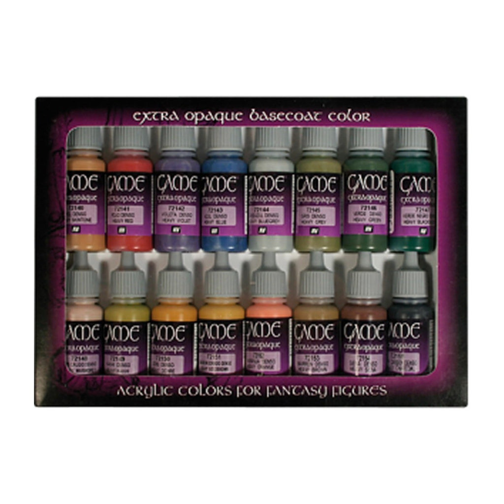 Vallejo AV72290 Game Colour Extra Opaque 16 Colour Set Acrylic Paint