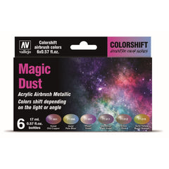 Vallejo Eccentric AV77090  - The Shifters Magic Dust (6 Colour Set) Acrylic Airbrush Paint
