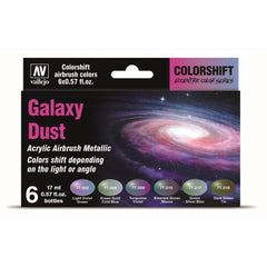 Vallejo Eccentric AV77092 - The Shifters Galaxy Dust (6 Colour Set) Acrylic Airbrush Paint