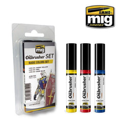LC Ammo by MIG Oilbrushers Basic Colors Set