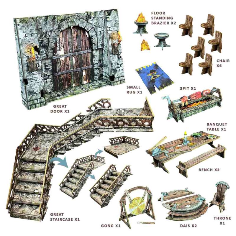 PREORDER Battle Systems - Fantasy Dungeon - Great Hall of Khaarastad