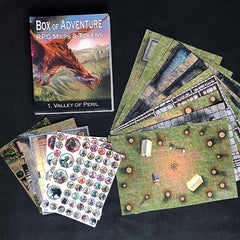 Box of Adventure RPG Maps & Tokens Valley of Peril