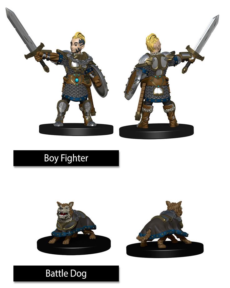 WizKids Boy Fighter & Battle Dog