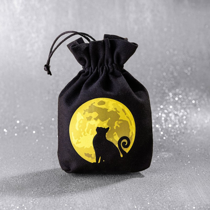 Q Workshop Cats Dice Pouch - The Mooncat