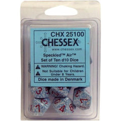 Polyhedral Dice - 10D10 Speckled Air