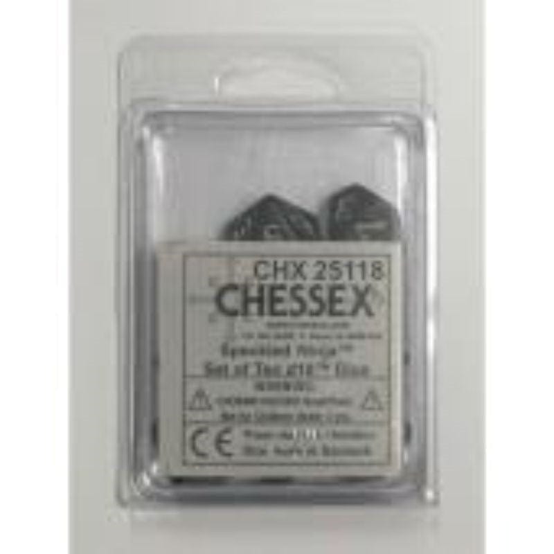 CHX 25118 Polyhedral Dice - 10D10 Speckled Ninja