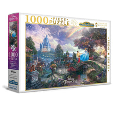 PREORDER Harlington Thomas Kinkade Puzzles - Disney - Cinderella Wishes Upon a Dream 1000pc
