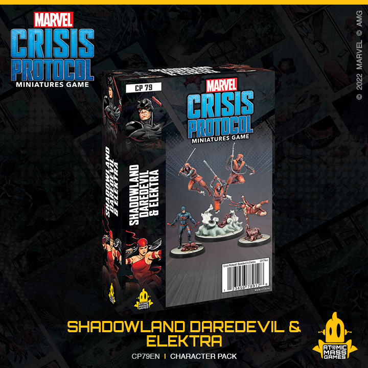 Marvel Crisis Protocol Miniatures Game Shadowland Daredevil & Elektra