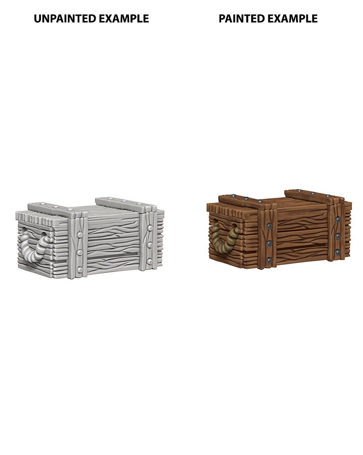 WizKids Deep Cuts Unpainted Miniatures Crates