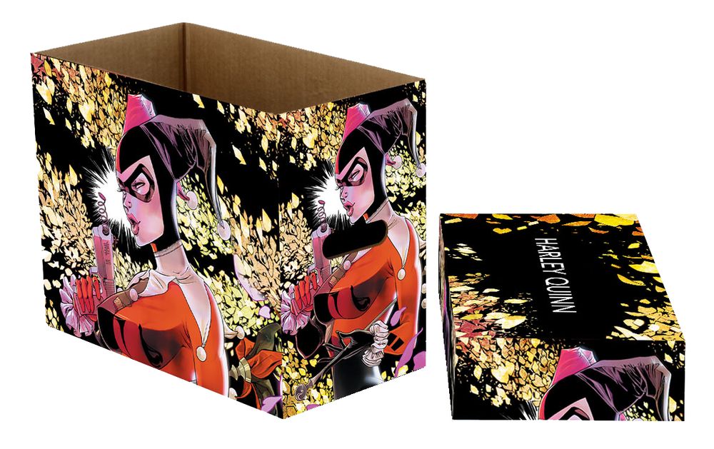 PREORDER DC Comics Short Comic Book Storage Box ������������������ Harley Quinn Flower