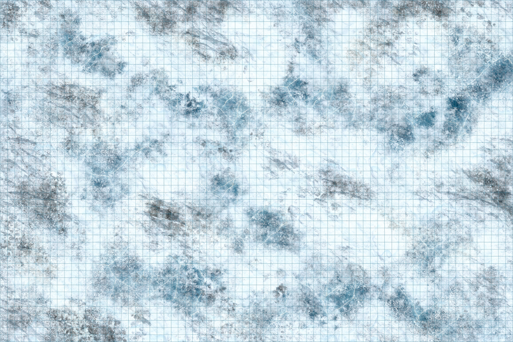 D&D Icons of the Realms Tundra Battle Mat