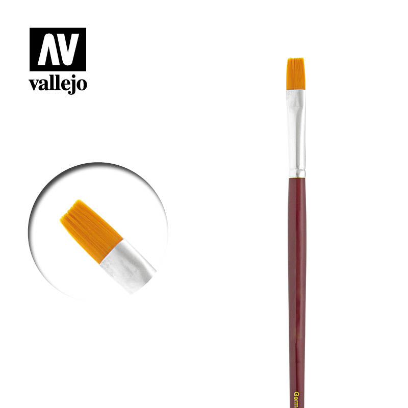 Vallejo Brushes - Flat Rectangular Brush No. 8