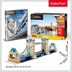 3D Puzzles: National Geographic London Tower Bridge 120pc