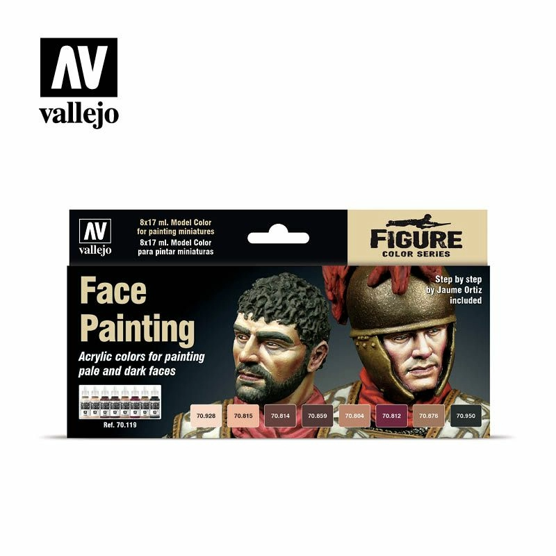 Vallejo 70119 Model Colour - Face Painting Set (8) by Jaume Ortiz