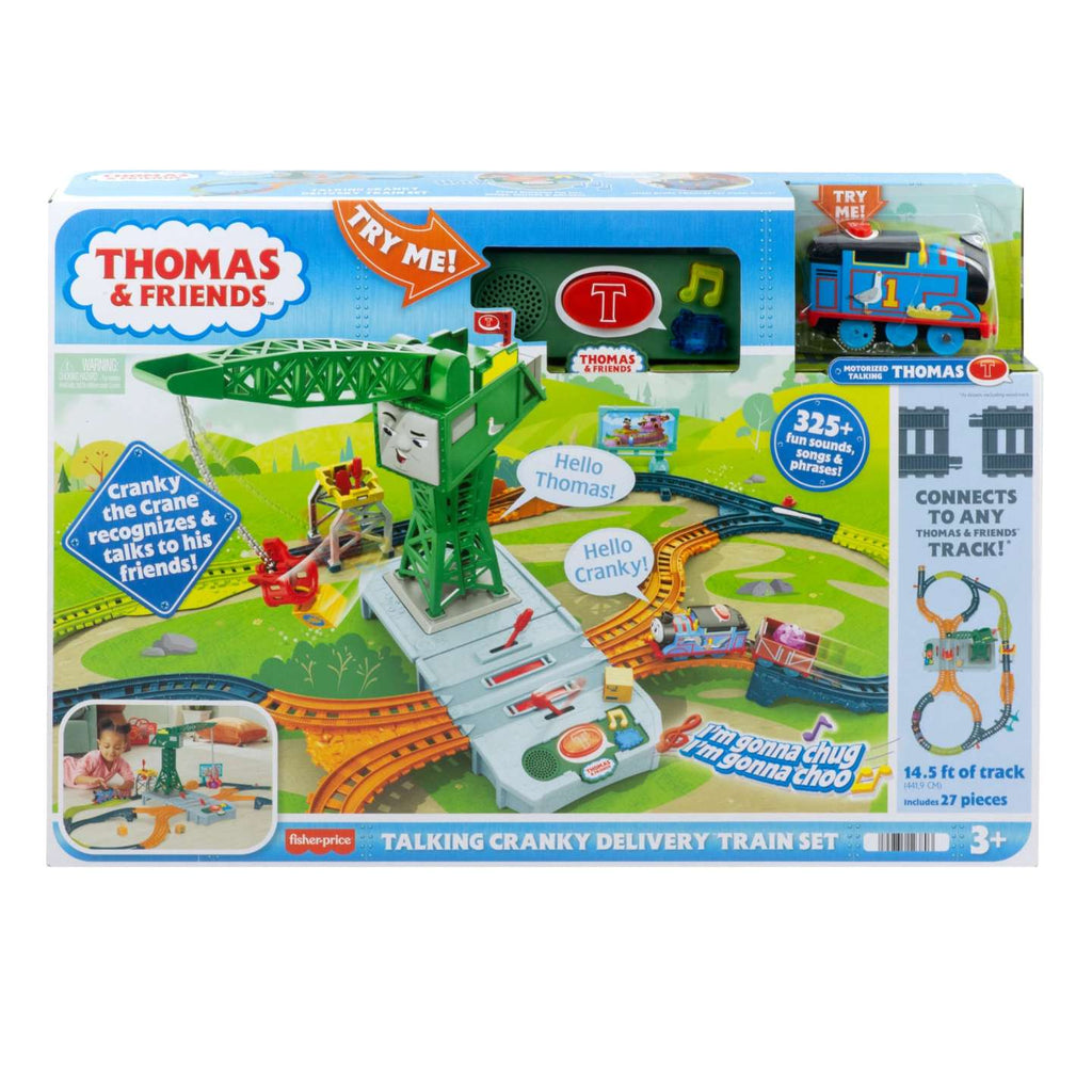 PREORDER Thomas and Friends - Talking Cranky Train Set - Qe