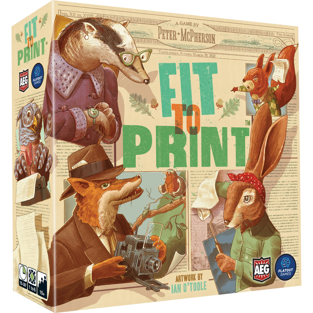 PREORDER Fit to Print Board Game