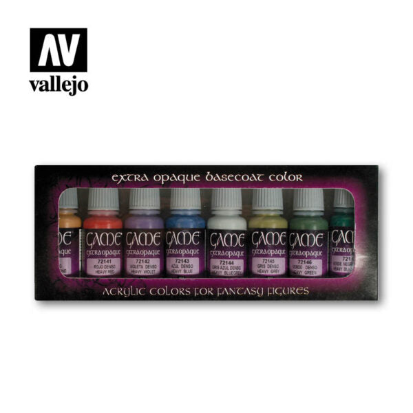 LC Vallejo AV72294 Game Colour - Extra Opaque 8 Colour Set