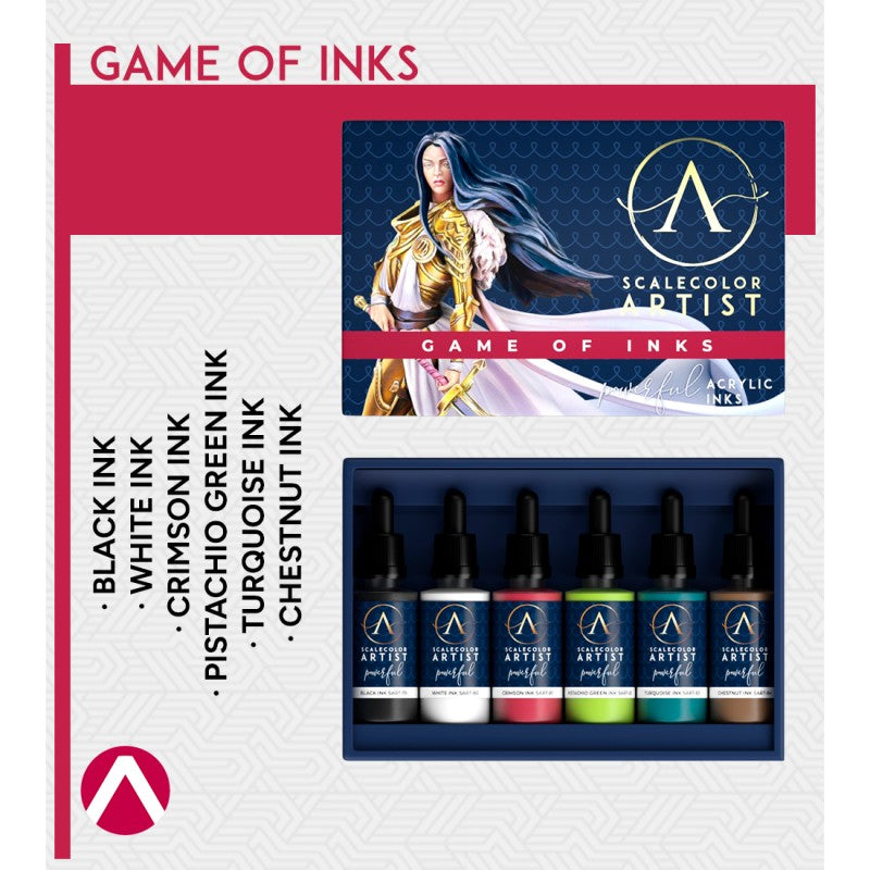 Scale 75 Scalecolor Artist Game of Inks Paint Set