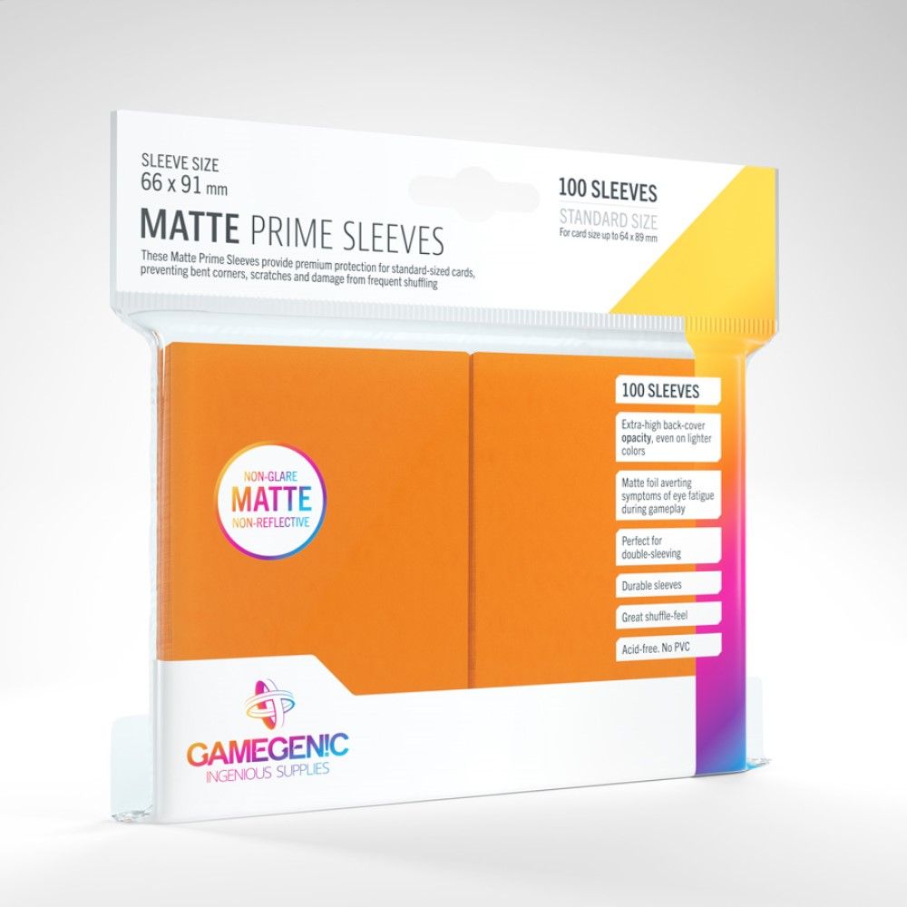 PREORDER Gamegenic Matte Prime 100ct Orange Sleeves