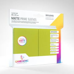 LC Gamegenic Matte Prime 100ct Lime Sleeves