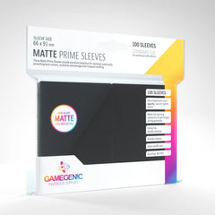 Gamegenic Matte Prime 100ct Black Sleeves