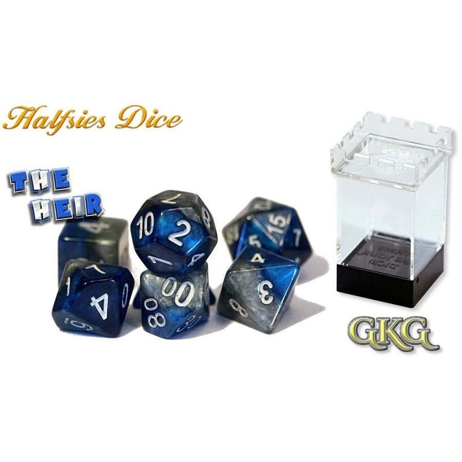 Halfsies Dice The Heir with Upgraded Dice Case