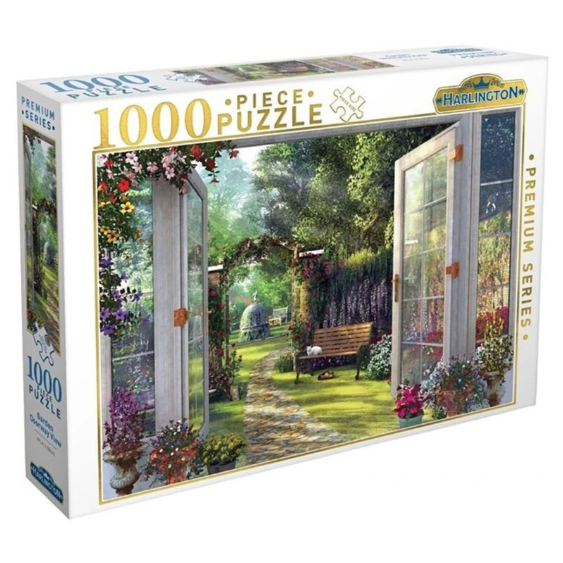 Harlington Garden Doorway View Puzzle 1000pc
