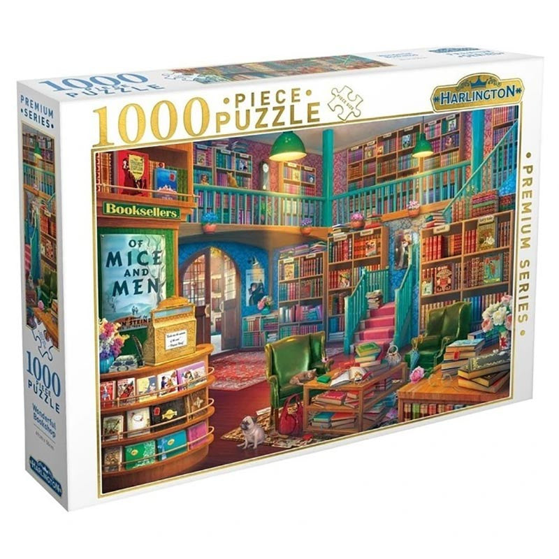 Harlington Wonderful Bookshop Puzzle 1000pc
