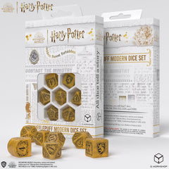 Q Workshop Harry Potter Modern Dice Set - Hufflepuff - Yellow Dice Set 7