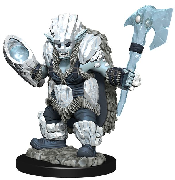 D&D Wizkids Wardlings Painted Miniatures Ice Orc and Ice Worm