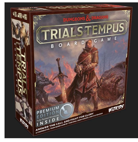 Dungeons and Dragons Trials of Tempus Board Game Premium Edition Board Game