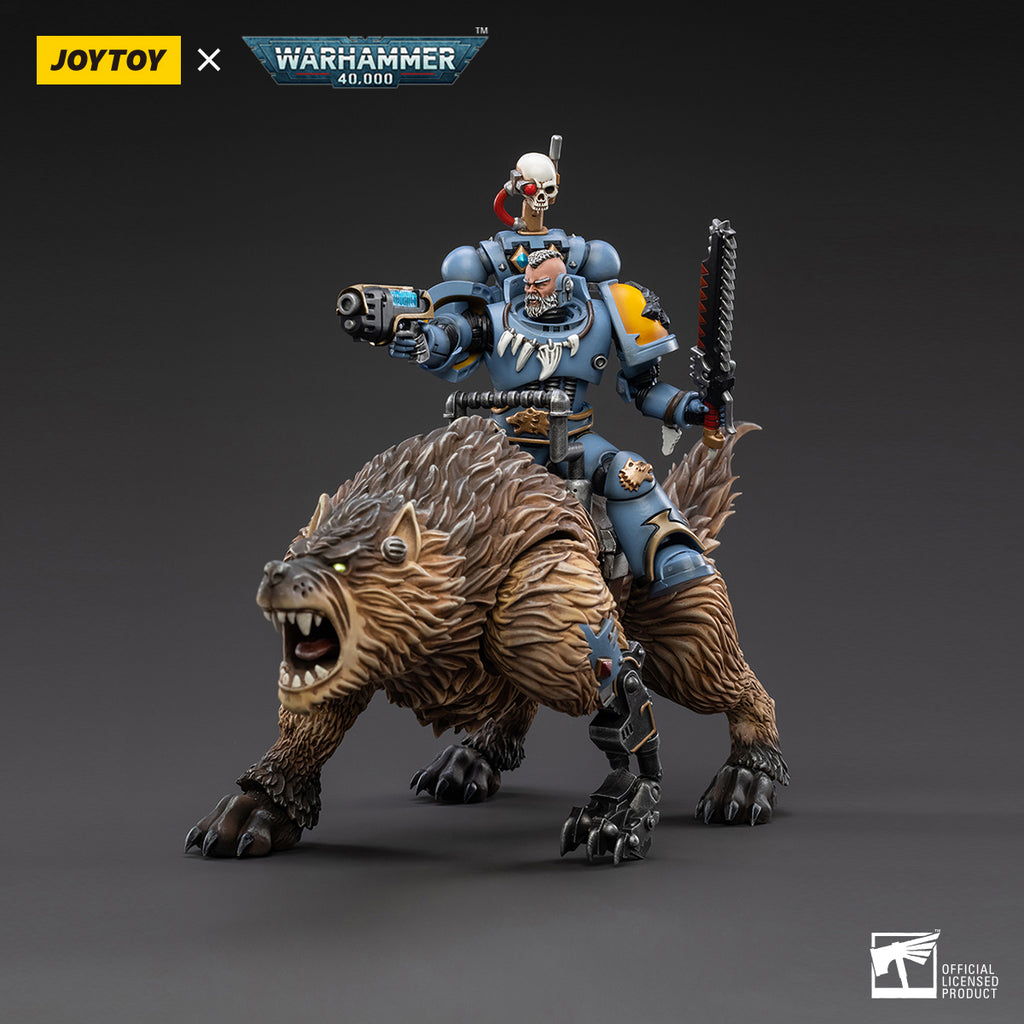 Warhammer Collectibles: 1/18 Scale Space Wolves Thunderwolf Cavalry Bjane