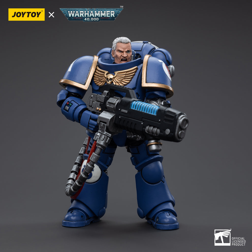 Warhammer Collectibles: 1/18 Scale Ultramarines Hellblasters Sergeant Ulaxes