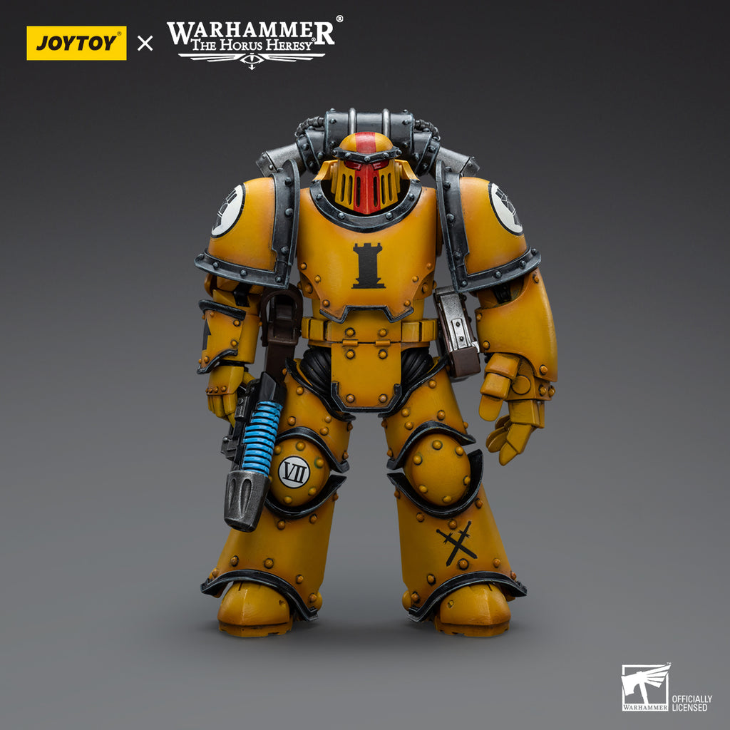 Warhammer Collectibles: 1/18 Scale Imperial Fists Legion MkIII Tactical Squad Sergeant with Pwr Fist