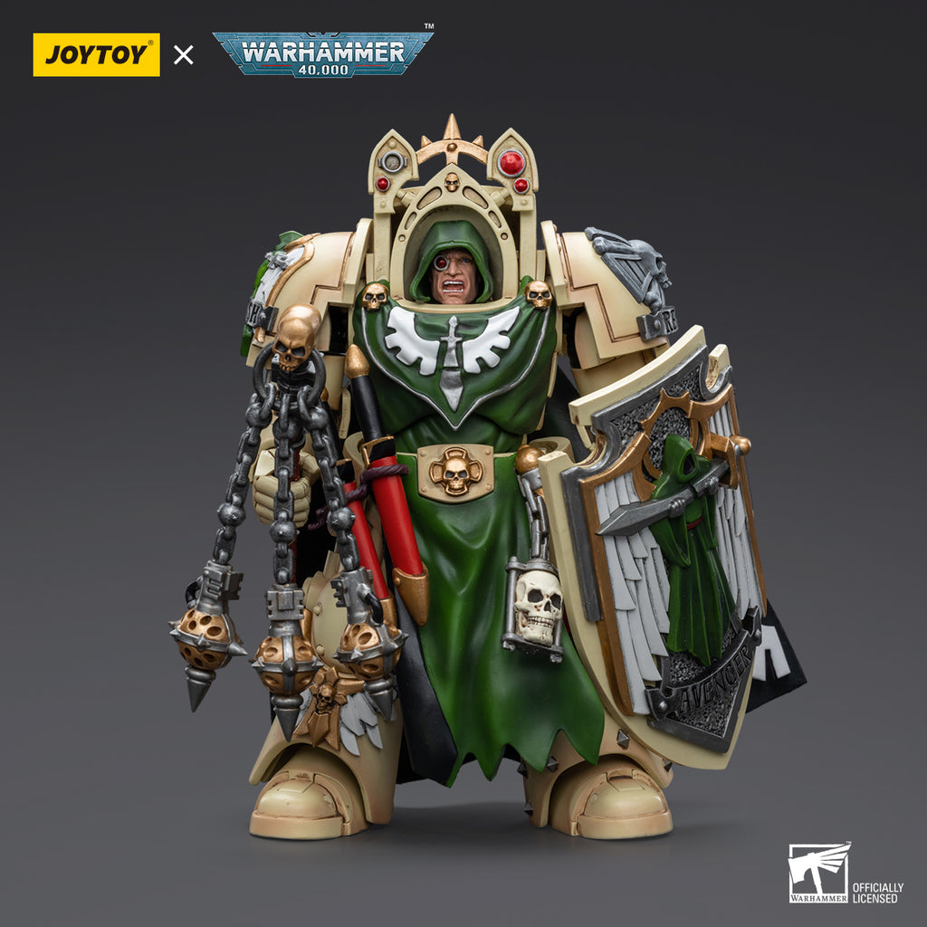 Warhammer Collectibles: 1/18 Scale Dark Angels Deathwing Knight Master with Flail of the Unforgiven