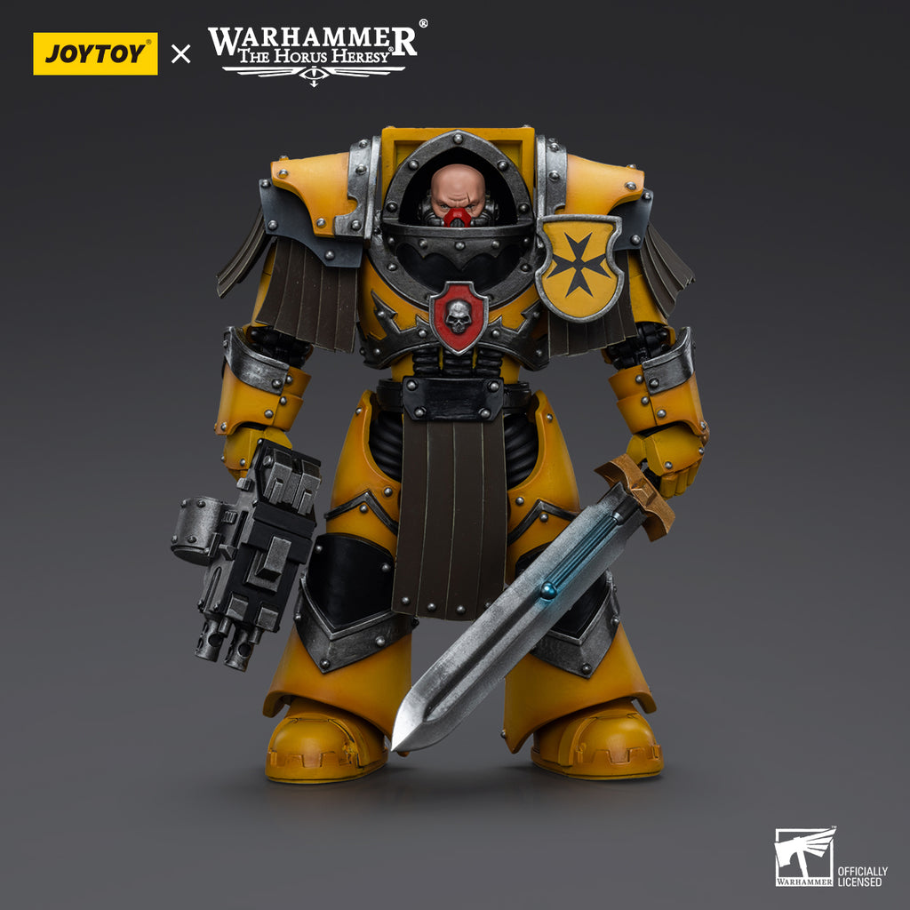 PREORDER Warhammer Collectibles: 1/18 Scale Imperial Fists Legion Cataphractii Terminator Squad Sergeant