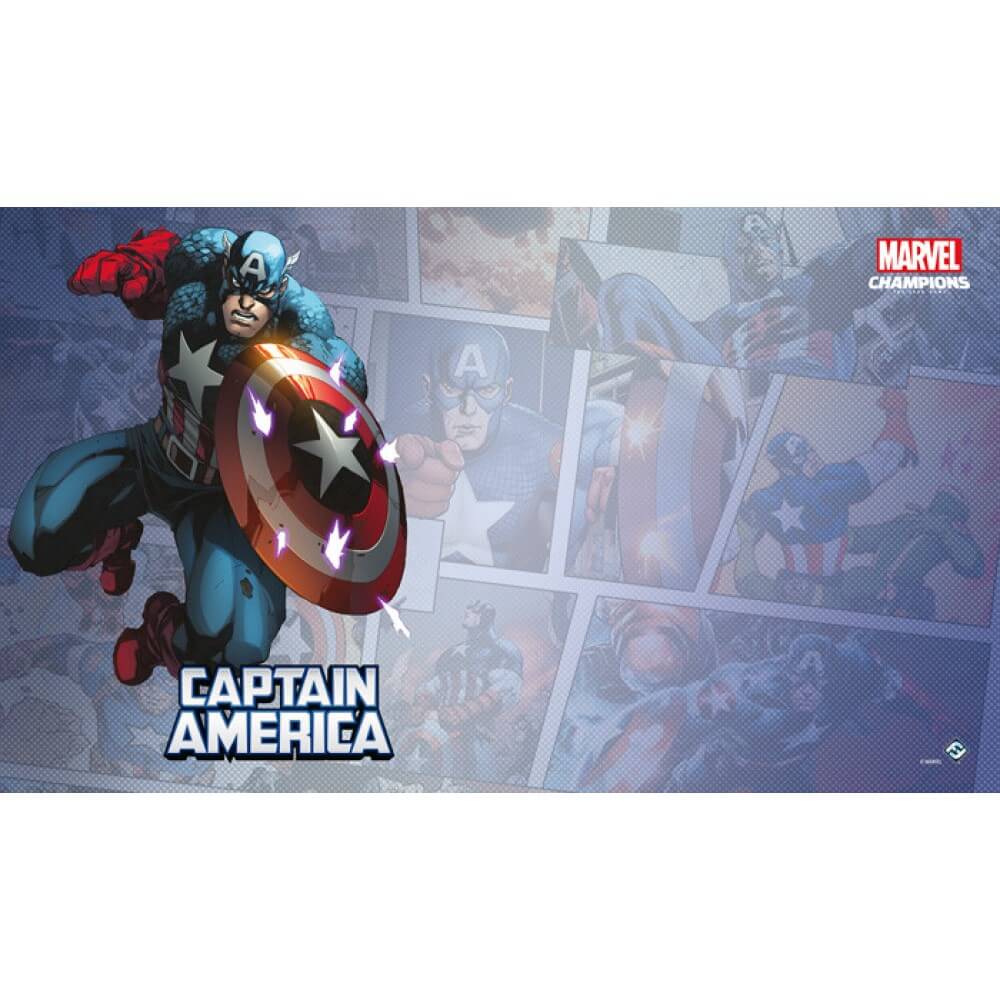 Marvel Champions LCG Captain America Game Mat
