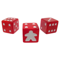 Meeple d6 Dice Set Red