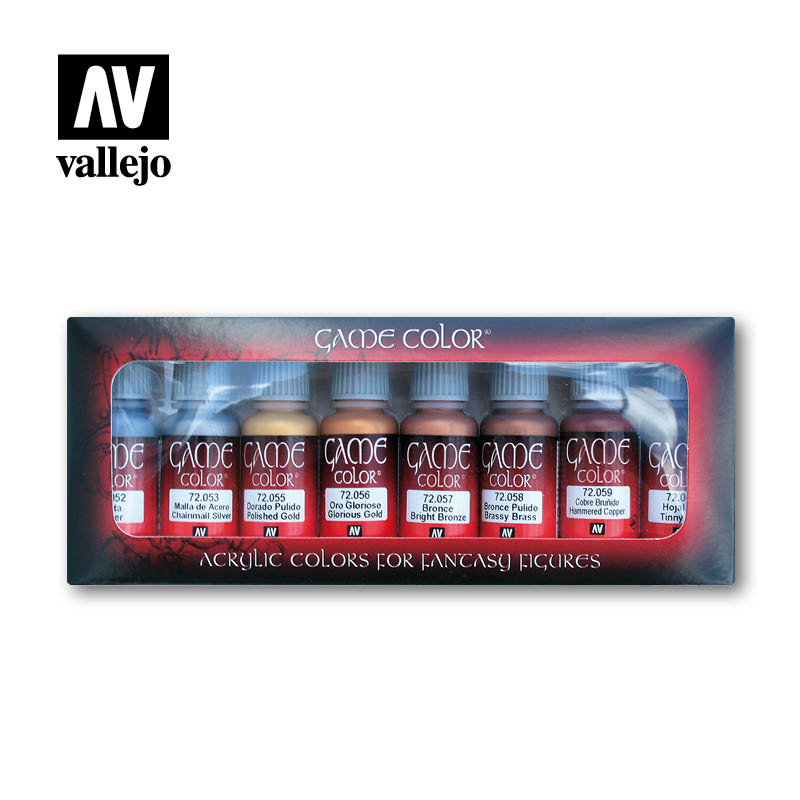 Vallejo AV70118 Model Colour - Metallic Colours 8 Colour Set