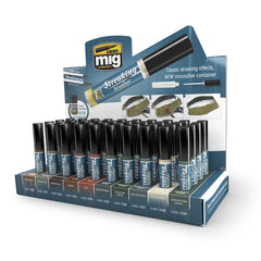 Ammo by MIG Streakingbrushers Stand Display (Stand with paints)