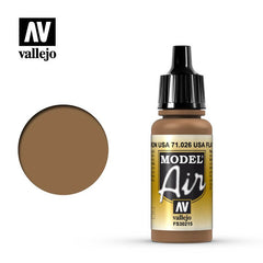 LC Vallejo Model Air - USA Flat Brown 17 ml